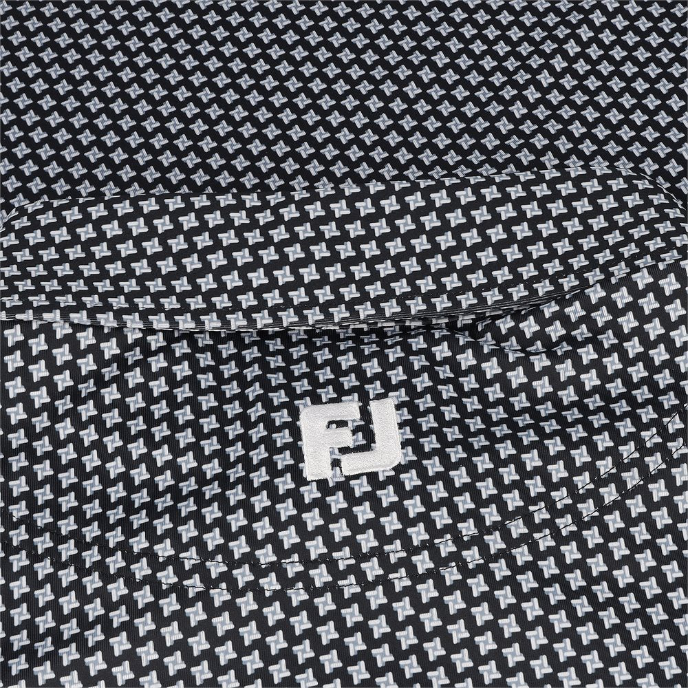 Houndstooth Geo Lisle Polo