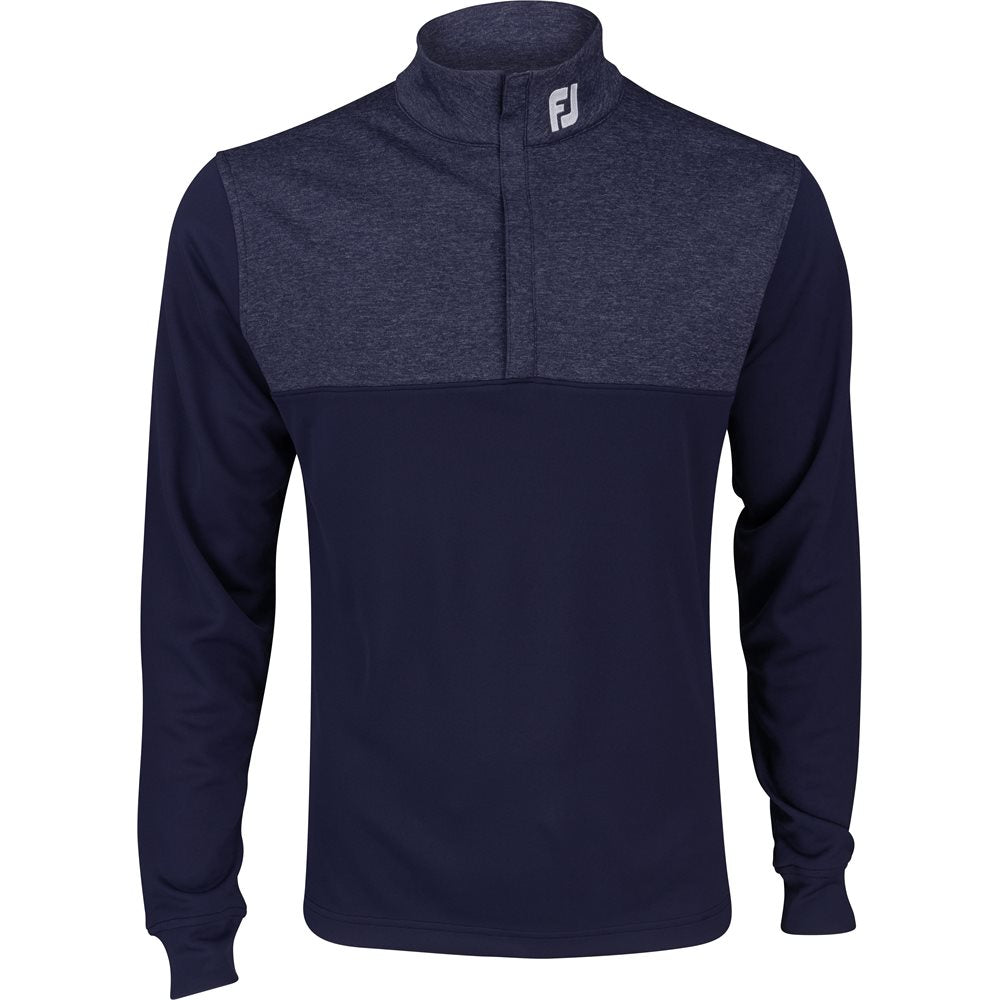 Heather Yoke 1/2 Zip Mid Layer