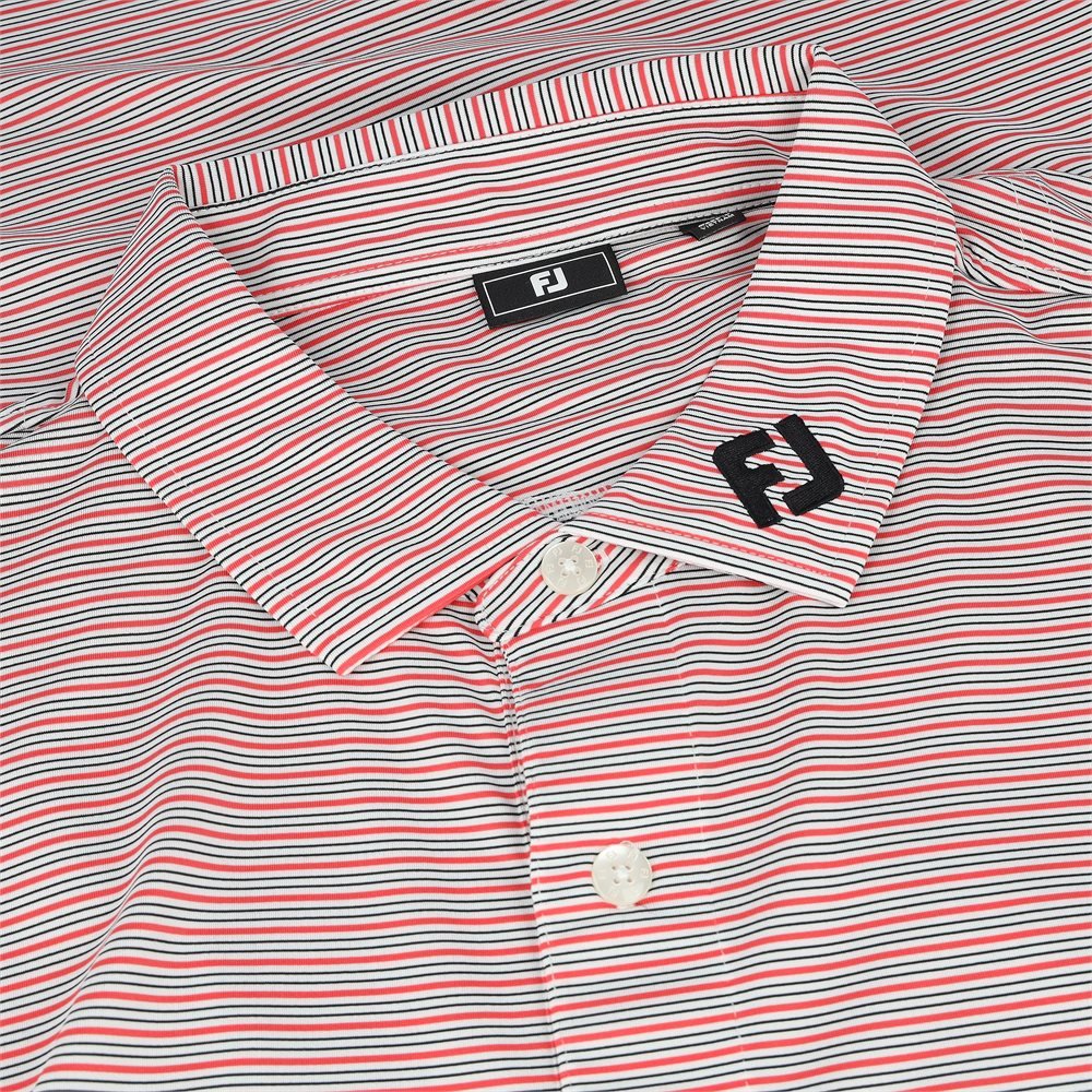 TOUR LOGO Emory Stripe Polo - Fairway Styles
