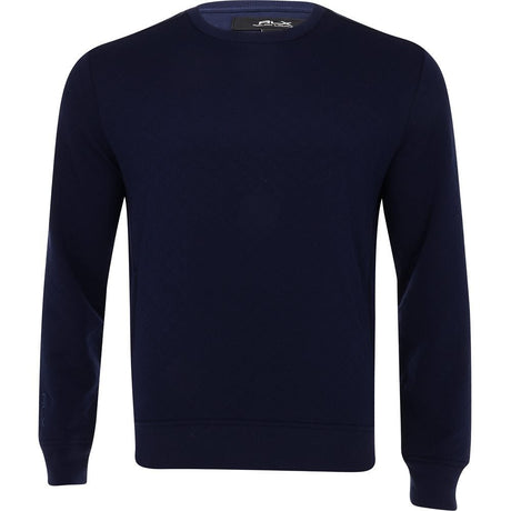 Quilted Double Knit Crewneck On Seam Pocket Midlayer - Fairway Styles
