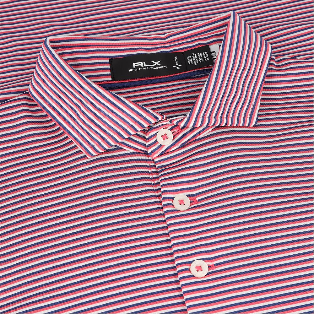Recycled Lightweight Airflow Thin Stripe Polo