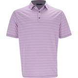 Athletic Fit Open Stripe Jersey Self Collar Polo - Fairway Styles