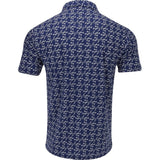 Snap Placket Print Polo - Fairway Styles
