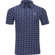 Snap Placket Print Polo - Fairway Styles