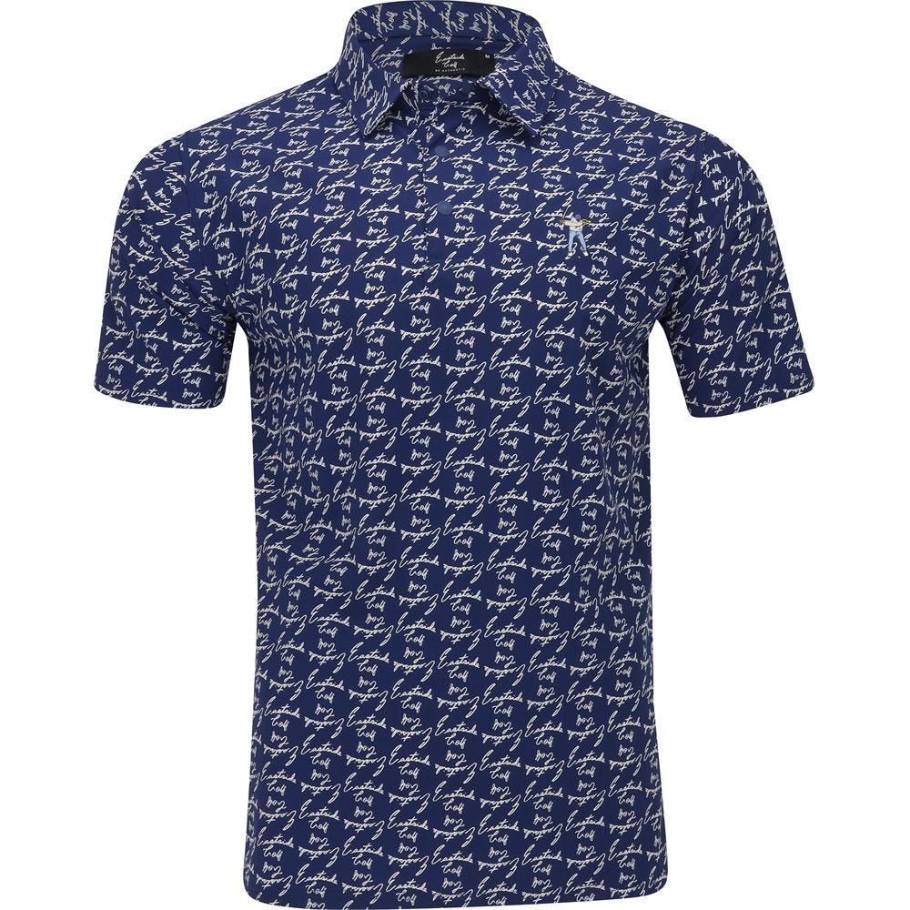 Snap Placket Print Polo - Fairway Styles