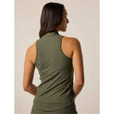 Women's Vesta Sleeveless 1/4 Zip Blade Collar Top
