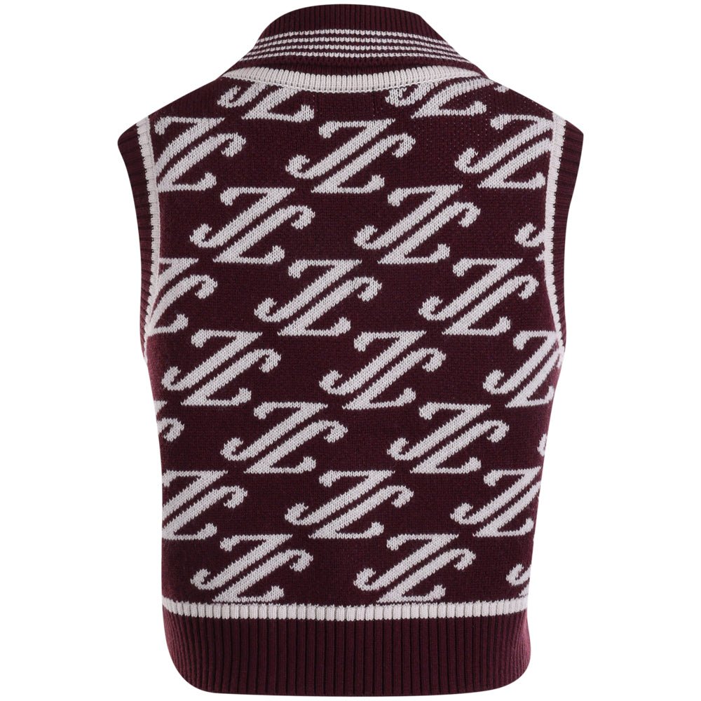 Women's Phoebe Jacquard Knit Polo Vest