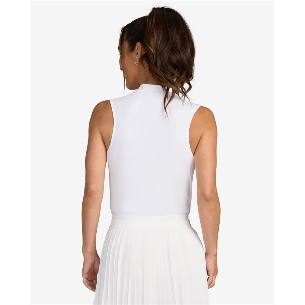 Women's Sleeveless 1/4 Zip Blade Collar Polo - Fairway Styles