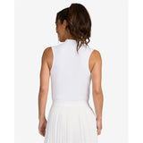 Women's Sleeveless 1/4 Zip Blade Collar Polo - Fairway Styles