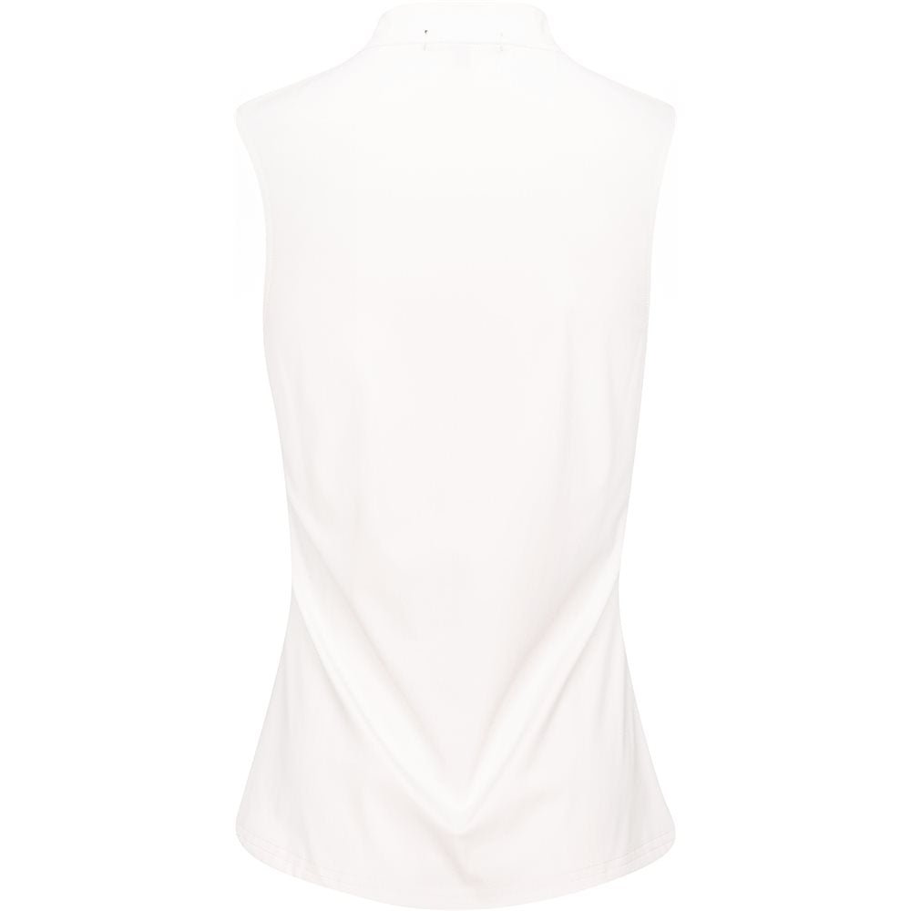 Women's Sleeveless 1/4 Zip Blade Collar Polo - Fairway Styles
