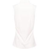 Women's Sleeveless 1/4 Zip Blade Collar Polo - Fairway Styles