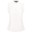 Women's Sleeveless 1/4 Zip Blade Collar Polo - Fairway Styles