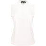 Women's Sleeveless 1/4 Zip Blade Collar Polo - Fairway Styles