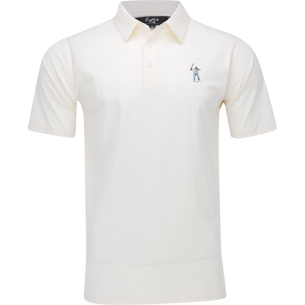 Snap Placket Print Polo - Fairway Styles