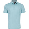 Lisle Dot Geo Print Self Collar Golf Polo
