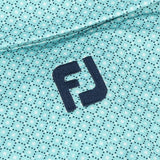 Lisle Dot Geo Print Self Collar Golf Polo