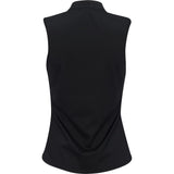 Women's Sleeveless 1/4 Zip Blade Collar Polo - Fairway Styles