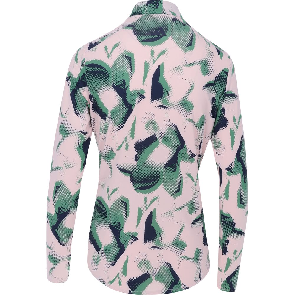 Women's Ultimate365 Printed Long Sleeve 1/4 Zip Mock Neck Shirt