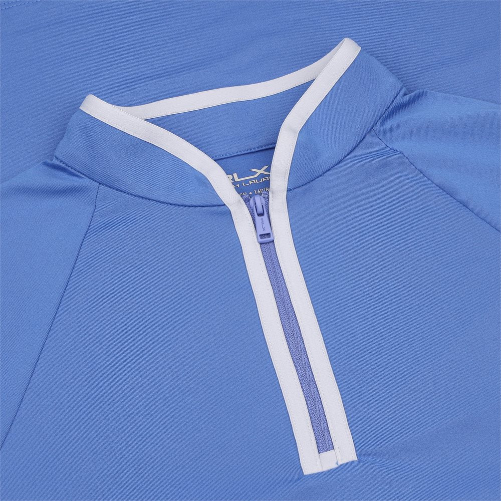 Women's Stretch Peached Jersey 1/4 Zip Low Collar Midlayer