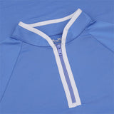 Women's Stretch Peached Jersey 1/4 Zip Low Collar Midlayer