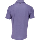 Lisle Dot Geo Print Self Collar Golf Polo