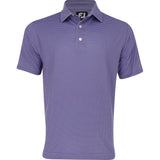 Lisle Dot Geo Print Self Collar Golf Polo