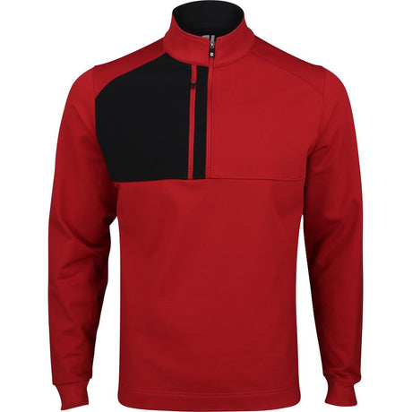 Brushed Back Pique Sport Mid Layer 1/2 Zip Pullover