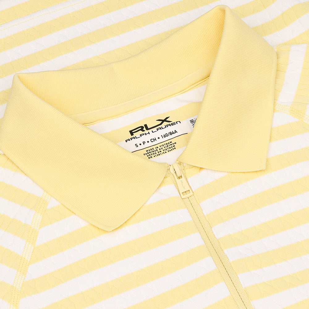Women's Striped Cable 1/4 Zip Polo