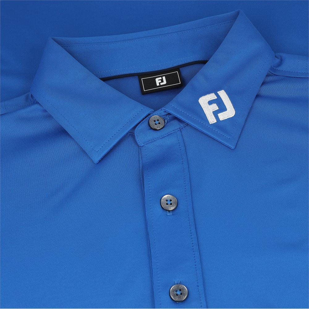 Tour Logo ProDry Performance Solid Lisle Set On Placket Self Collar Polo