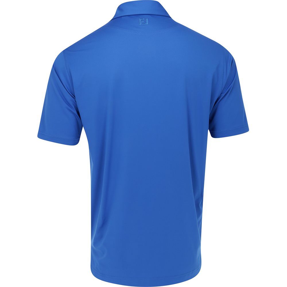 Tour Logo ProDry Performance Solid Lisle Set On Placket Self Collar Polo