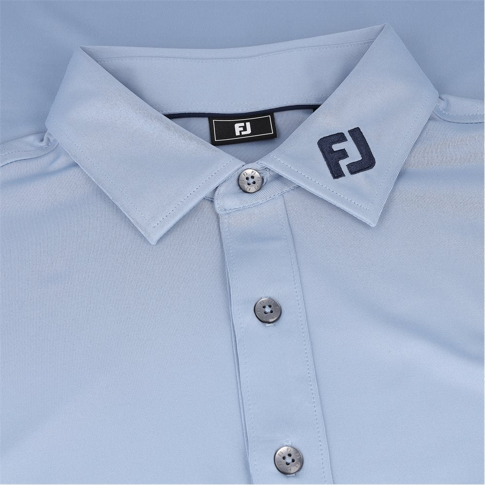 Tour Logo ProDry Performance Solid Lisle Set On Placket Self Collar Polo