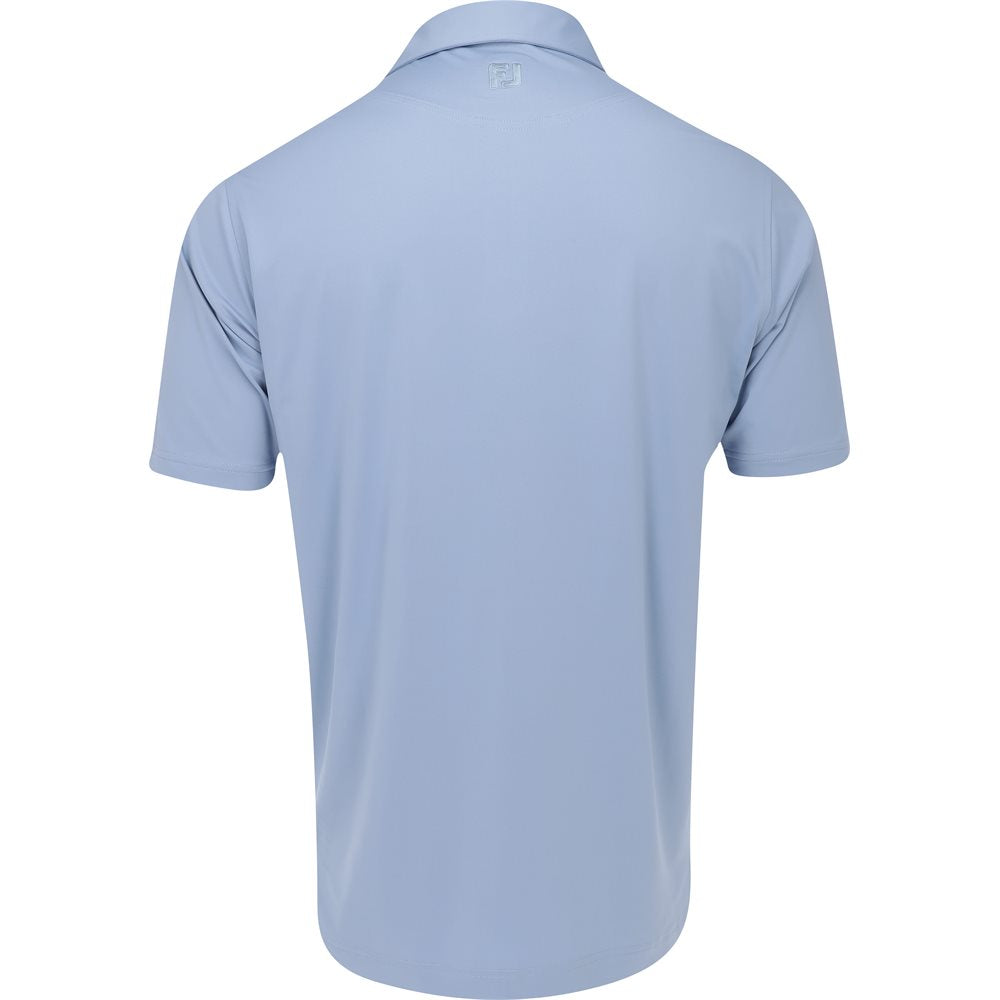 Tour Logo ProDry Performance Solid Lisle Set On Placket Self Collar Polo