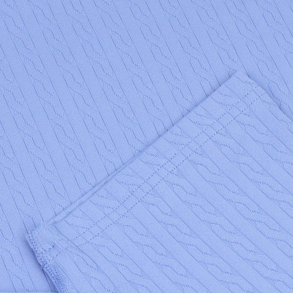 Women's Cable Jacquard 1/4 Zip Polo