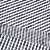 Women's Long Sleeve 1/4 Zip Mock Neck Top - Landon Stripe II Print