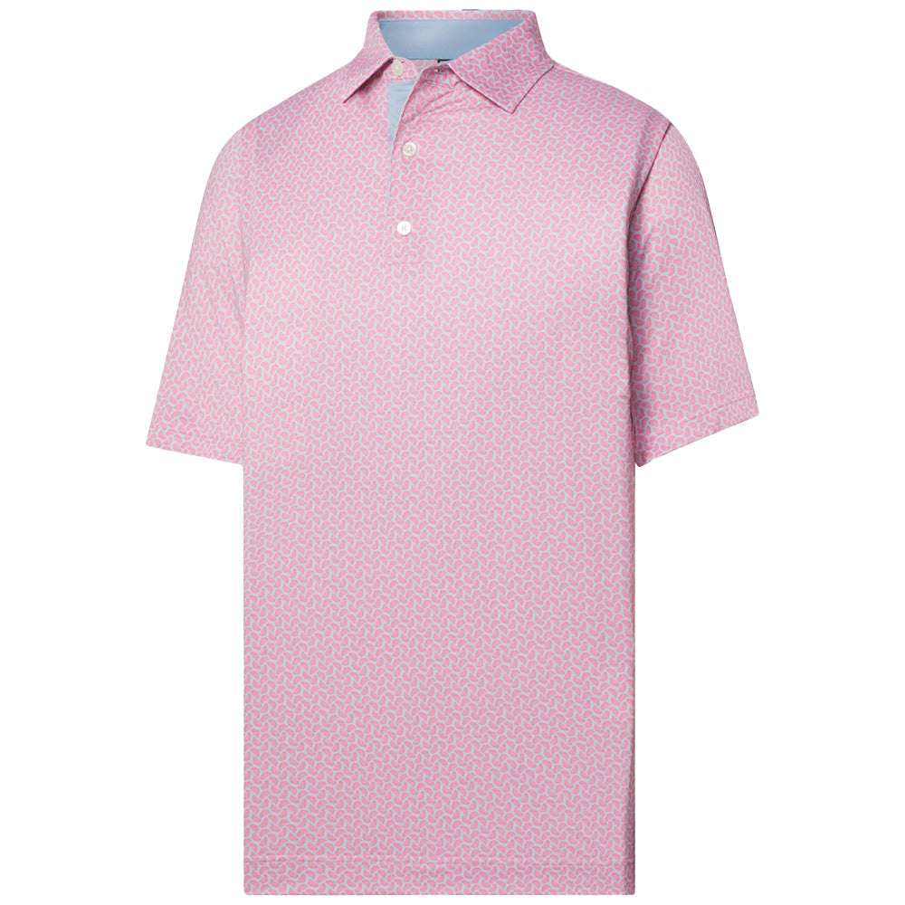 Citrus Print Lisle Polo - Previous Season