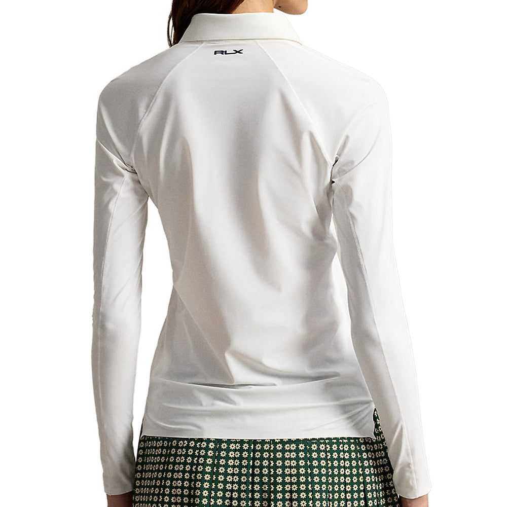 Women's Luxury Warp Knit Long Sleeve Polo