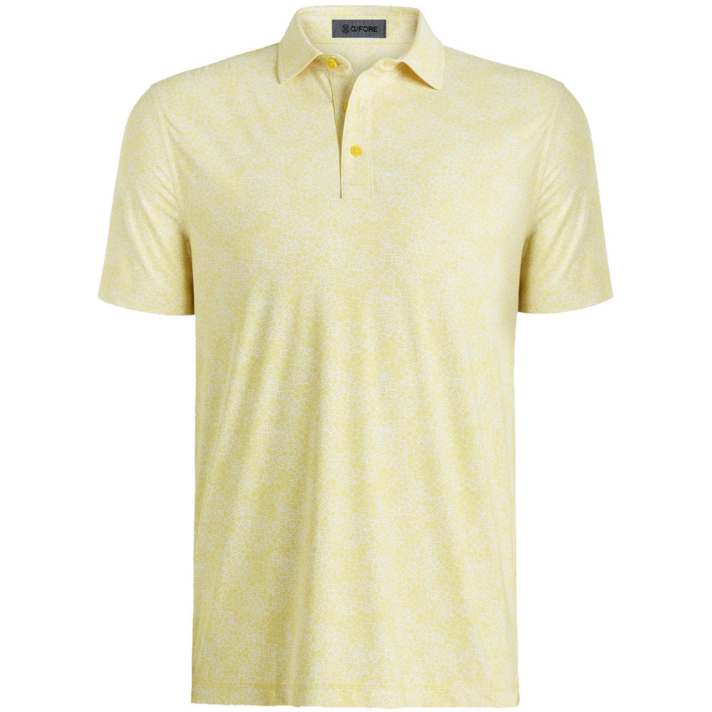 Hydrangea Print Tech Jersey Polo