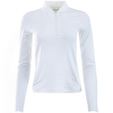 Women's Cable Long Sleeve 1/4 Zip Polo