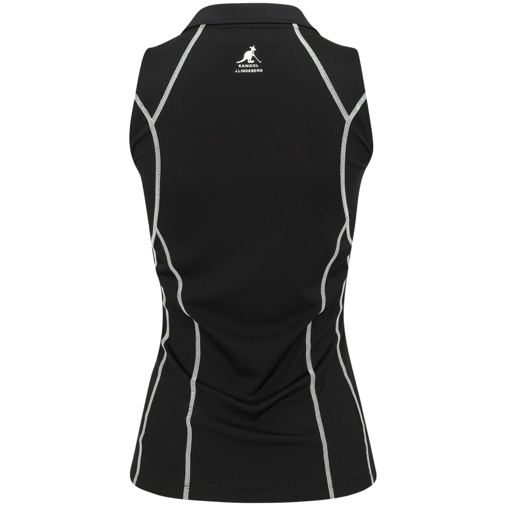 Women's Emmie Sleeveless 1/4 Zip Polo - Fairway Styles