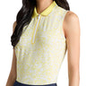 Women's Scribble Tech Pique Sleeveless 1/4 Zip Polo