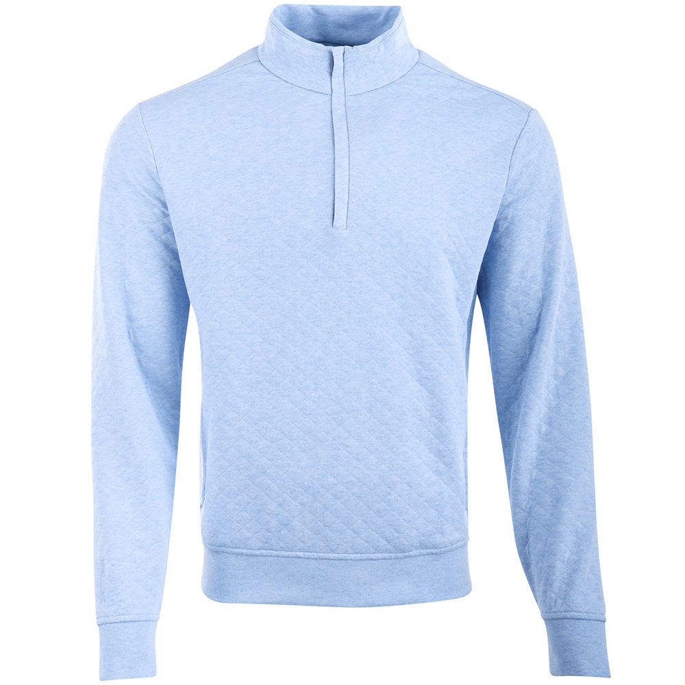Quilted Double Knit 1/2 Zip Pullover