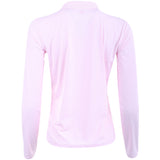 Women's Silky Tech Nylon Long Sleeve 1/4 Zip Polo