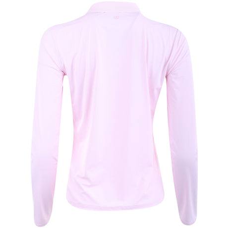 Women's Silky Tech Nylon Long Sleeve 1/4 Zip Polo
