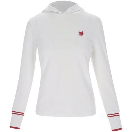 Women's Slogan Jersey Hooded Pullover