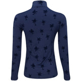 Women's The Soft Palms Long Sleeve 1/4 Zip Mock Neck Top - Fairway Styles