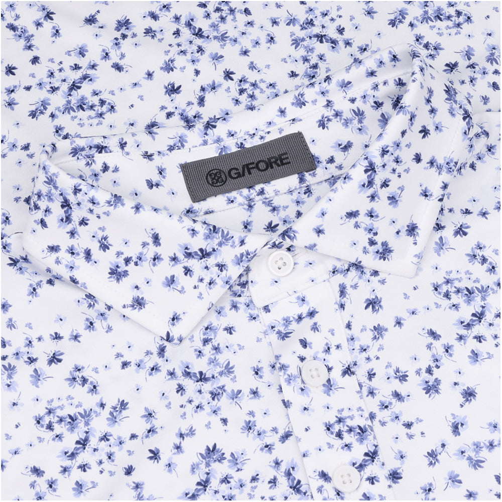 Floral Print Tech Jersey Polo