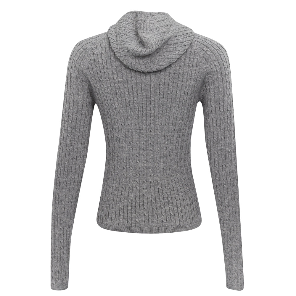 Women's Cable - Knit Snood Pullover - Fairway Styles