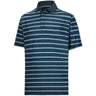 Open Stripe Heather Polo