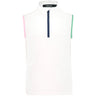 Juniors' Tricolor Sleeveless 1/4 Zip Mock Neck Polo - Fairway Styles