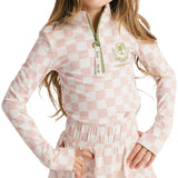 Fore All x Barbie™ Girls' Bea Long Sleeve 1/4 Zip Base Layer